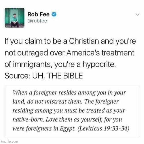 Not made by me | image tagged in immigration,conservative hypocrisy,christianity used to be illegal | made w/ Imgflip meme maker