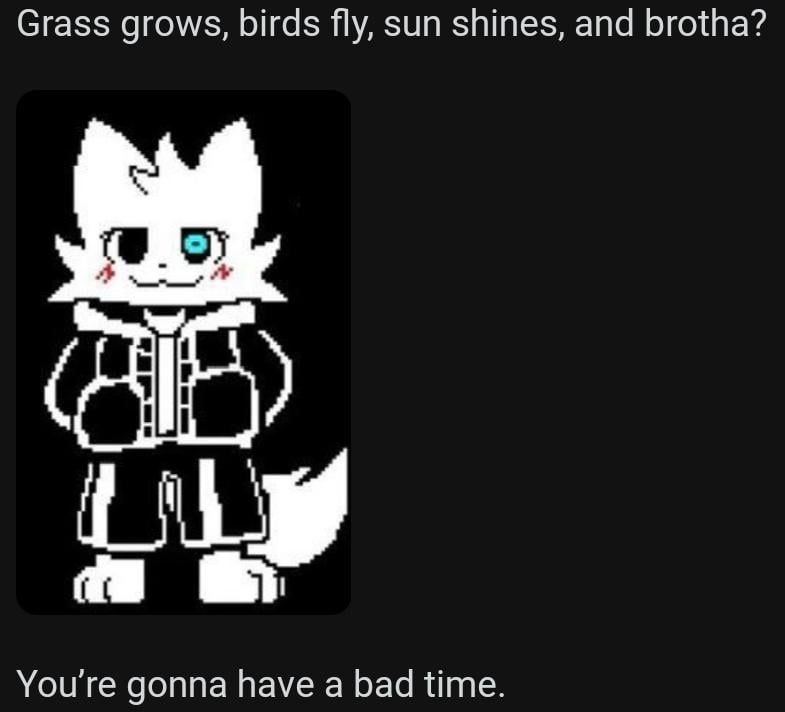 Furry Sans Blank Meme Template