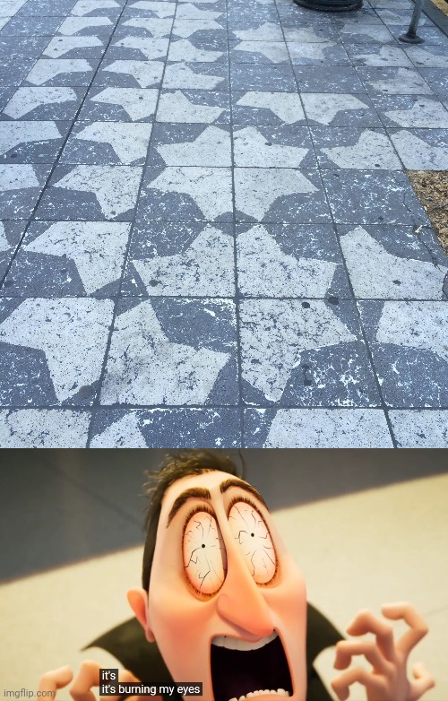 Tiles | image tagged in it's burning my eyes,tiles,tile,ground,you had one job,memes | made w/ Imgflip meme maker