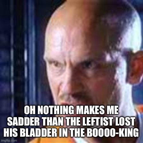 OH NOTHING MAKES ME SADDER THAN THE LEFTIST LOST HIS BLADDER IN THE BOOOO-KING | made w/ Imgflip meme maker