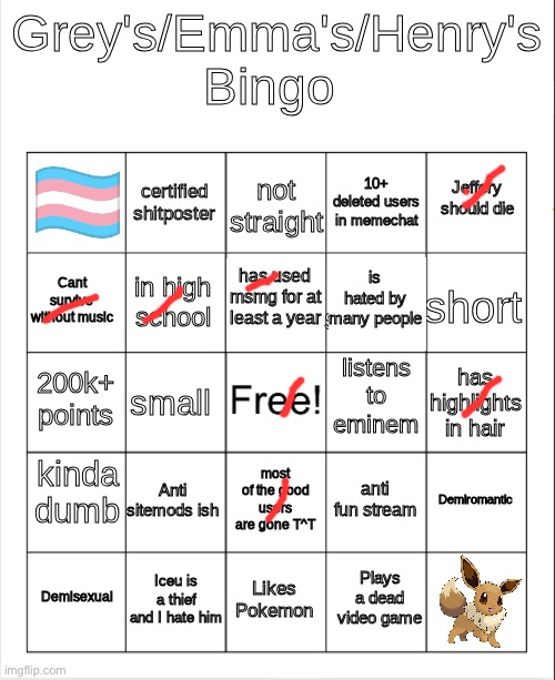 Is 5’11 short? | image tagged in grey's/emma's bingo actually fixed | made w/ Imgflip meme maker