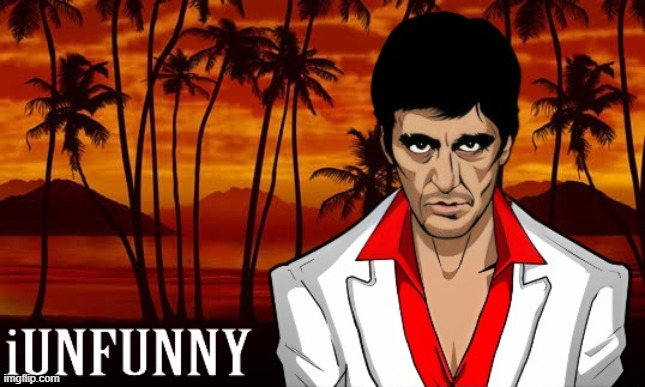 Why is iunfunny not funny? Is he stupid? | Imgflip Forgot | image tagged in iunfunny's scarface template | made w/ Imgflip meme maker