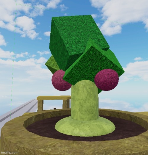 I came up with lore for this tree within the past hour | image tagged in roblox | made w/ Imgflip meme maker