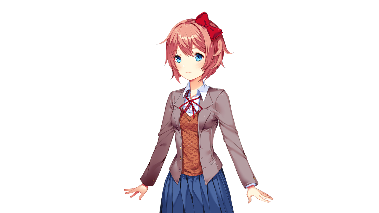 Sayori Blank Meme Template