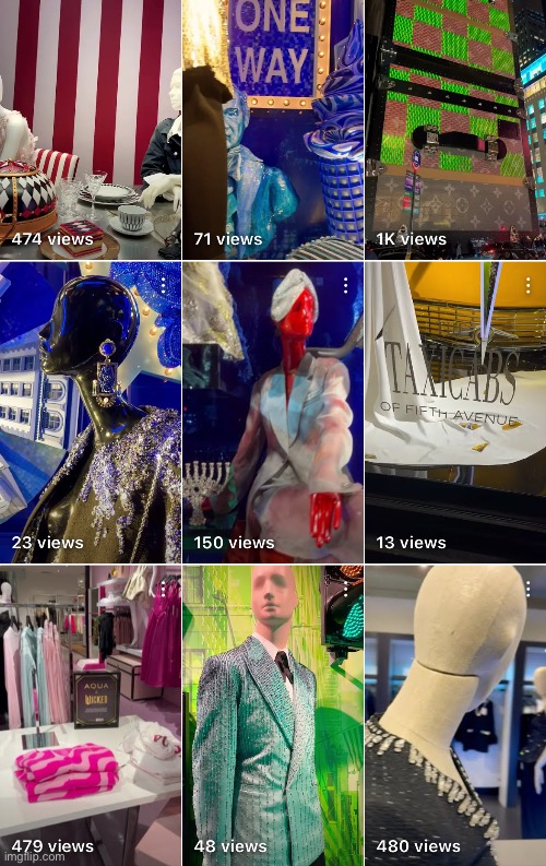 One Way Khristmas | image tagged in fashion,window design,bergdorf goodman,louis vuitton,kollage,brian einersen | made w/ Imgflip meme maker