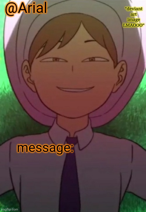 @Arial announcement temp Blank Meme Template