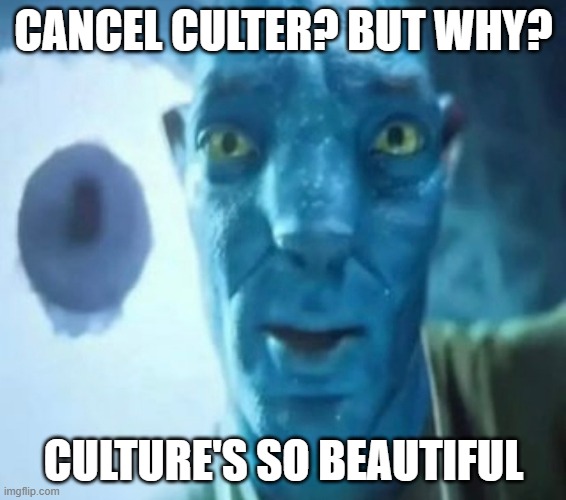 Sniper once said: | CANCEL CULTER? BUT WHY? CULTURE'S SO BEAUTIFUL | image tagged in avatar guy,team fortress 2,tf2,sniper | made w/ Imgflip meme maker