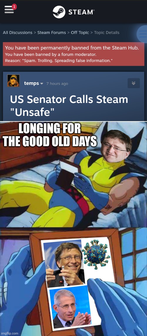 LONGING FOR THE GOOD OLD DAYS | image tagged in wolverine remember | made w/ Imgflip meme maker