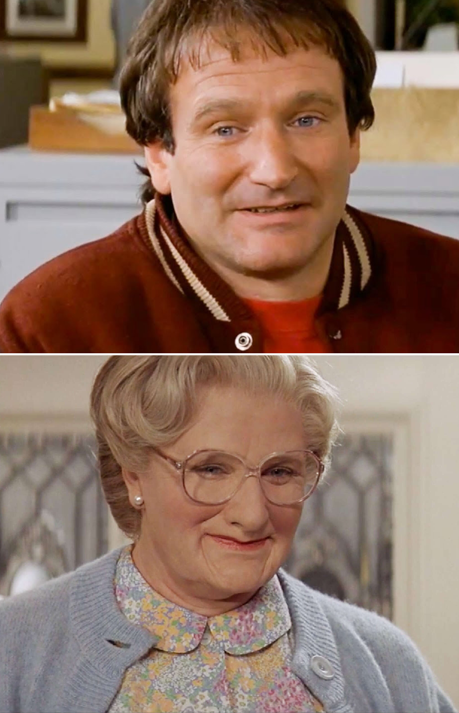 Mrs. Doubtfire vs Daniel Blank Meme Template