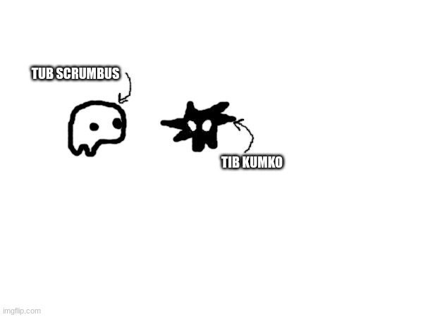 make fanart of these two thingies | TUB SCRUMBUS; TIB KUMKO | made w/ Imgflip meme maker