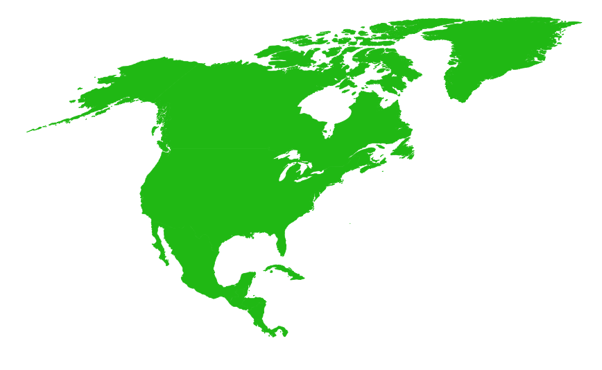 North america green Blank Meme Template