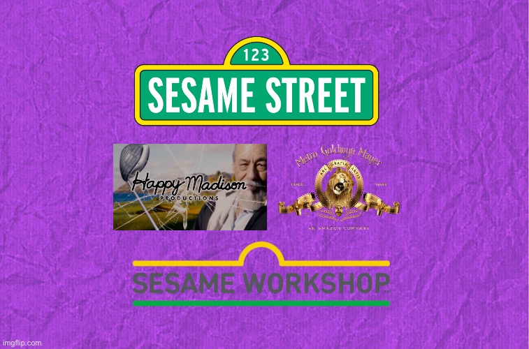 Forthcoming Sesame Street Movie | image tagged in generic purple background,sesame street,adam sandler,mgm,tv show,pbs kids | made w/ Imgflip meme maker