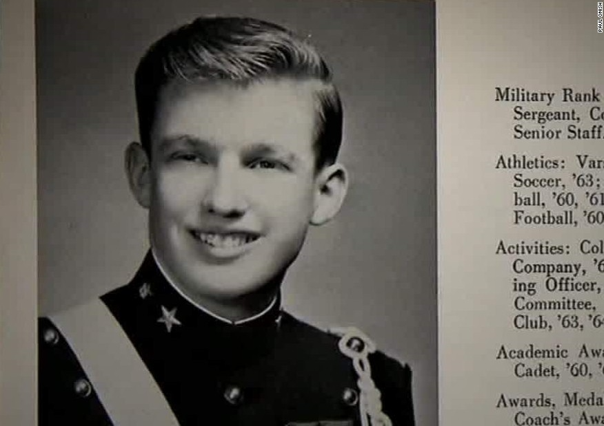 Donald Trump military school 1964 Blank Meme Template