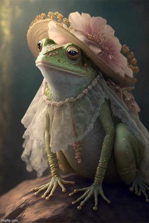 Fashion Conscious  Amphibians are on the rise | image tagged in vince vance,frogs,dress up,memes,vintage,old fashioned | made w/ Imgflip meme maker