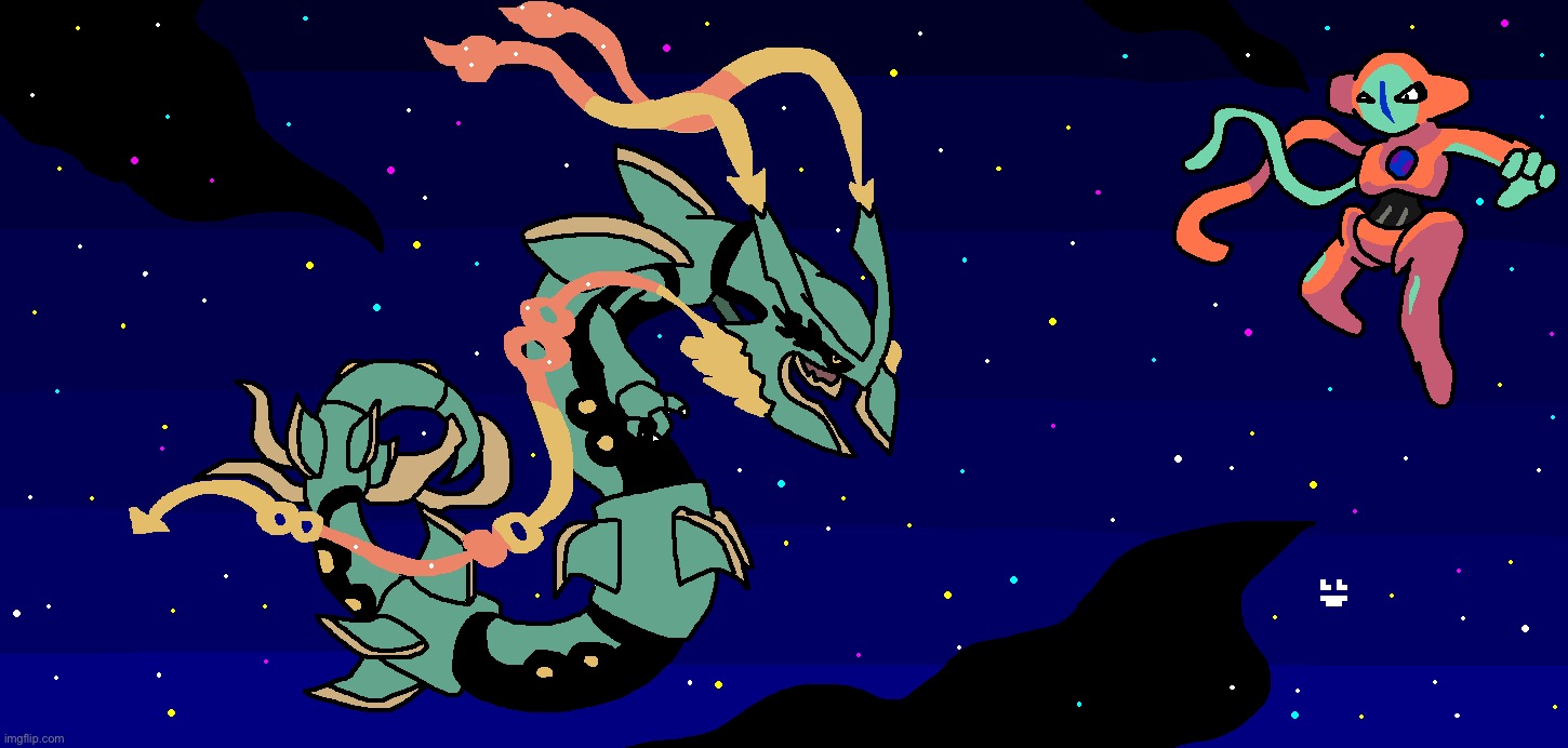 Rayquaza vs Deoxys | made w/ Imgflip meme maker