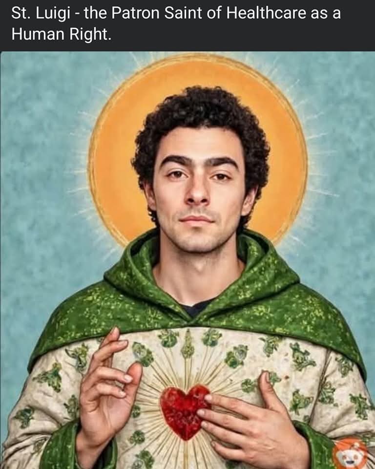 Saint Luigi Blank Meme Template