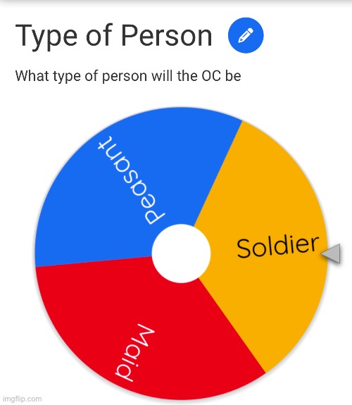 Second wheel: type of person (god make for the Maid to not appear please) | image tagged in msmg,wheel | made w/ Imgflip meme maker