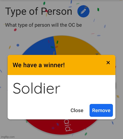 We got Soldier for the second wheel (thanks god I didn’t get the maid) | image tagged in msmg,wheel | made w/ Imgflip meme maker