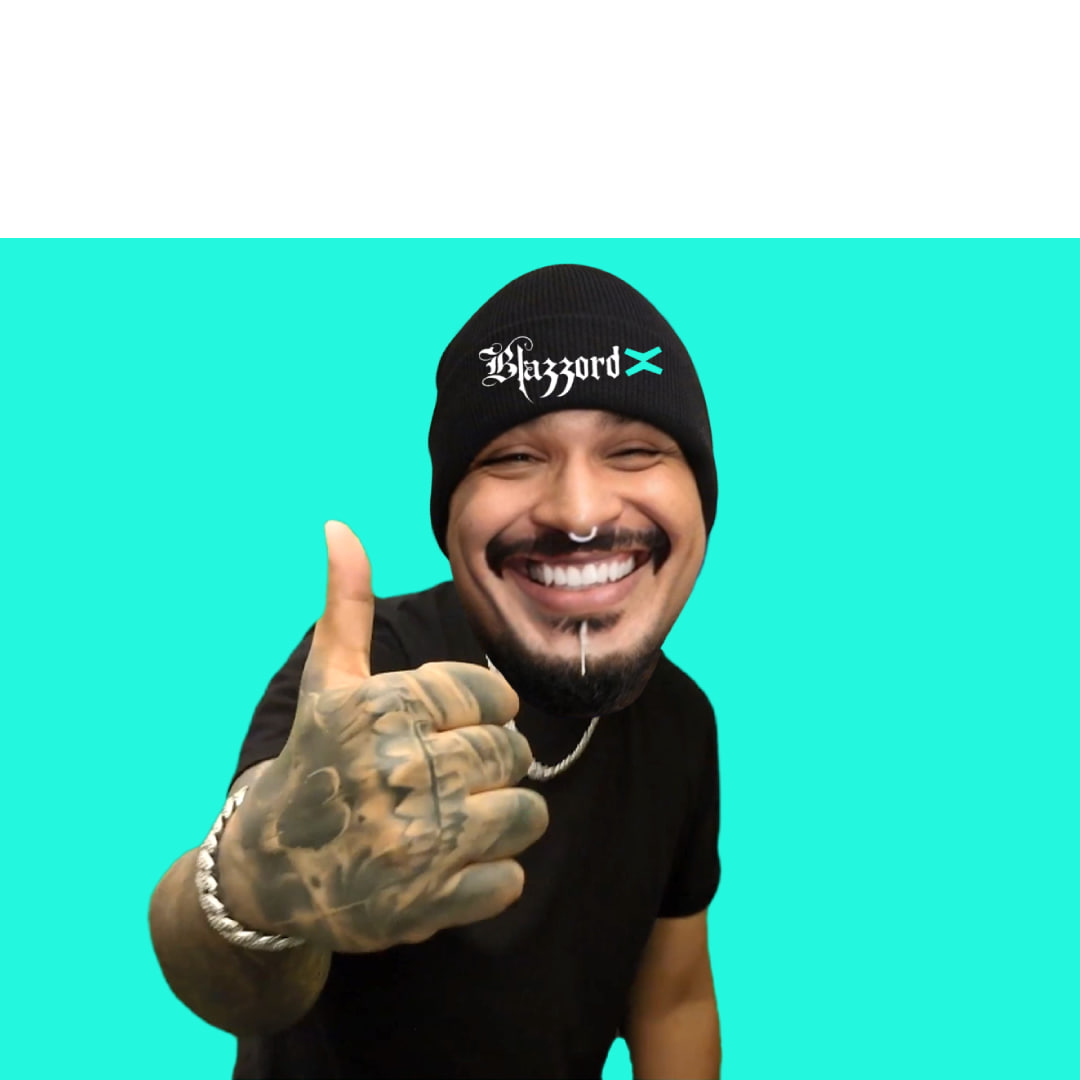 Thumbs Up Tattoo Guy Blank Meme Template