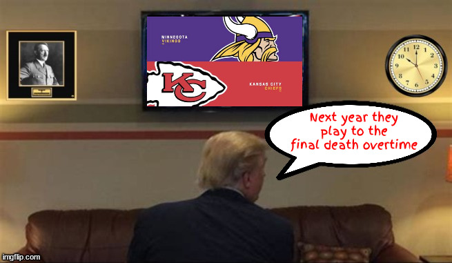 Super Brawl Trump style | Next year they play to the final death overtime | image tagged in super brawl trump style,nfl sb 2026 | made w/ Imgflip meme maker