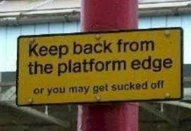 a Platform sign Blank Meme Template