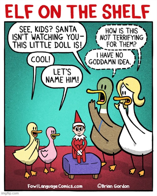 image tagged in ducks,christmas,elf on the shelf | made w/ Imgflip meme maker