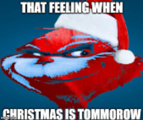 bruh he hates christmas | image tagged in funny,made this mysef | made w/ Imgflip meme maker