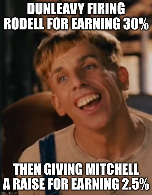 Fwd this to your Alaska peeps- Why is the Permanent Fund losing money? | DUNLEAVY FIRING RODELL FOR EARNING 30%; THEN GIVING MITCHELL A RAISE FOR EARNING 2.5% | image tagged in simple jack | made w/ Imgflip meme maker