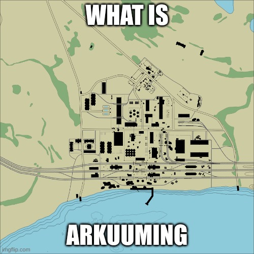 Attack the D point! | WHAT IS; ARKUUMING | image tagged in abandoned factory | made w/ Imgflip meme maker