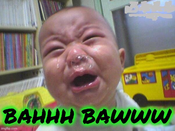 Whiny baby | BAHHH BAWWW | image tagged in whiny baby | made w/ Imgflip meme maker