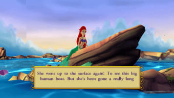 ariel on the rock Blank Meme Template