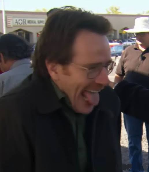 Walter White tongue Blank Meme Template