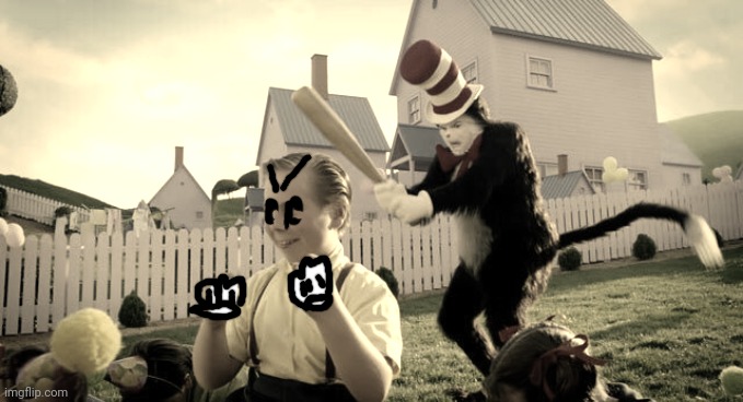 Cat & The Hat | image tagged in cat the hat | made w/ Imgflip meme maker