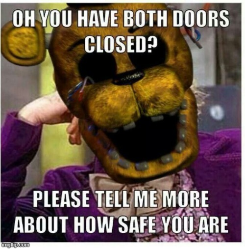 No seriously - Cassidy | image tagged in fnaf | made w/ Imgflip meme maker