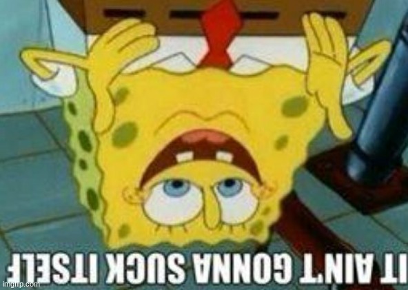 @post below | image tagged in it ain't gonna suck itself | made w/ Imgflip meme maker