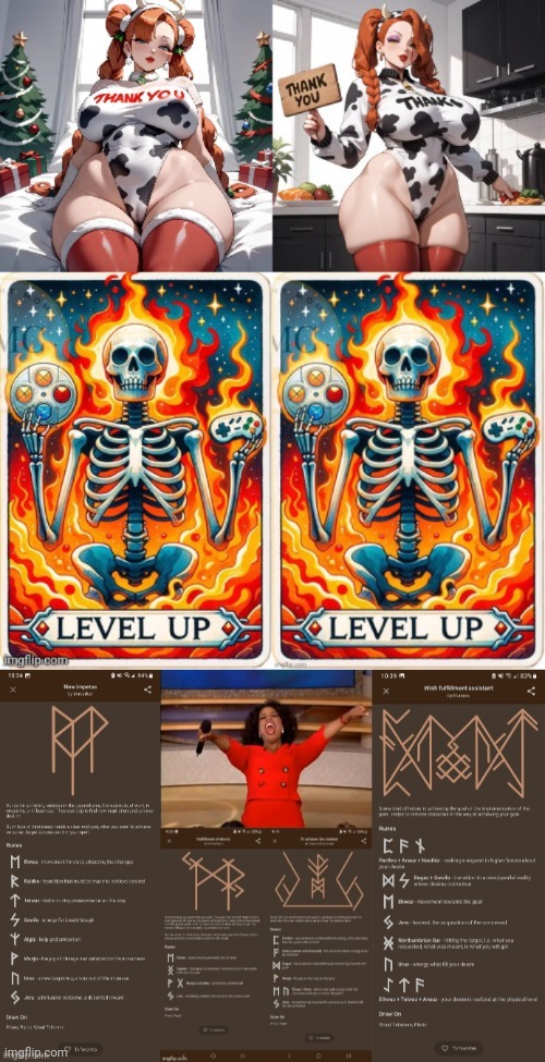 Tarot Oprah Runefrey | We All Get Thank You Blank Meme Template