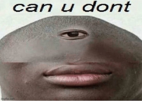 can u dont | image tagged in can u dont | made w/ Imgflip meme maker