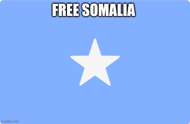 Free Somalia | FREE SOMALIA | image tagged in somalia flag | made w/ Imgflip meme maker