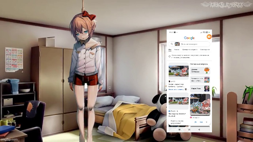 Sayori was crying in Monyet | image tagged in sayori hanging doki doki | made w/ Imgflip meme maker