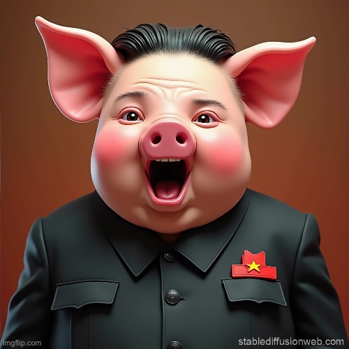 Kim Jung Un the fatass pig | image tagged in repost | made w/ Imgflip meme maker