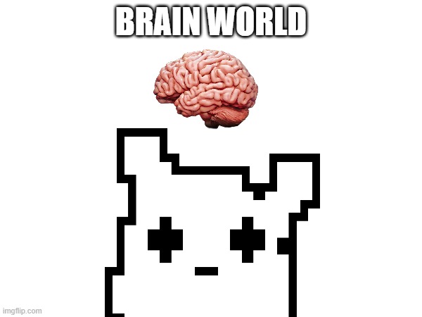 brain world | BRAIN WORLD | image tagged in brain | made w/ Imgflip meme maker