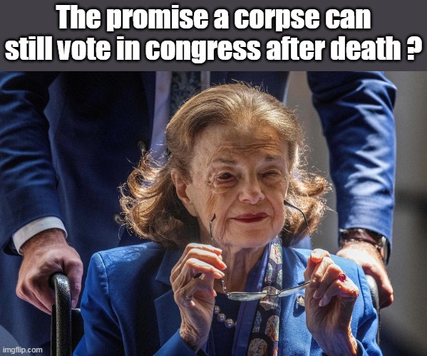 The promise a corpse can still vote in congress after death ? | made w/ Imgflip meme maker