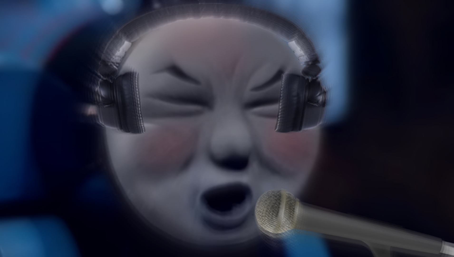 Thomas Singing And Listening To X Blank Meme Template