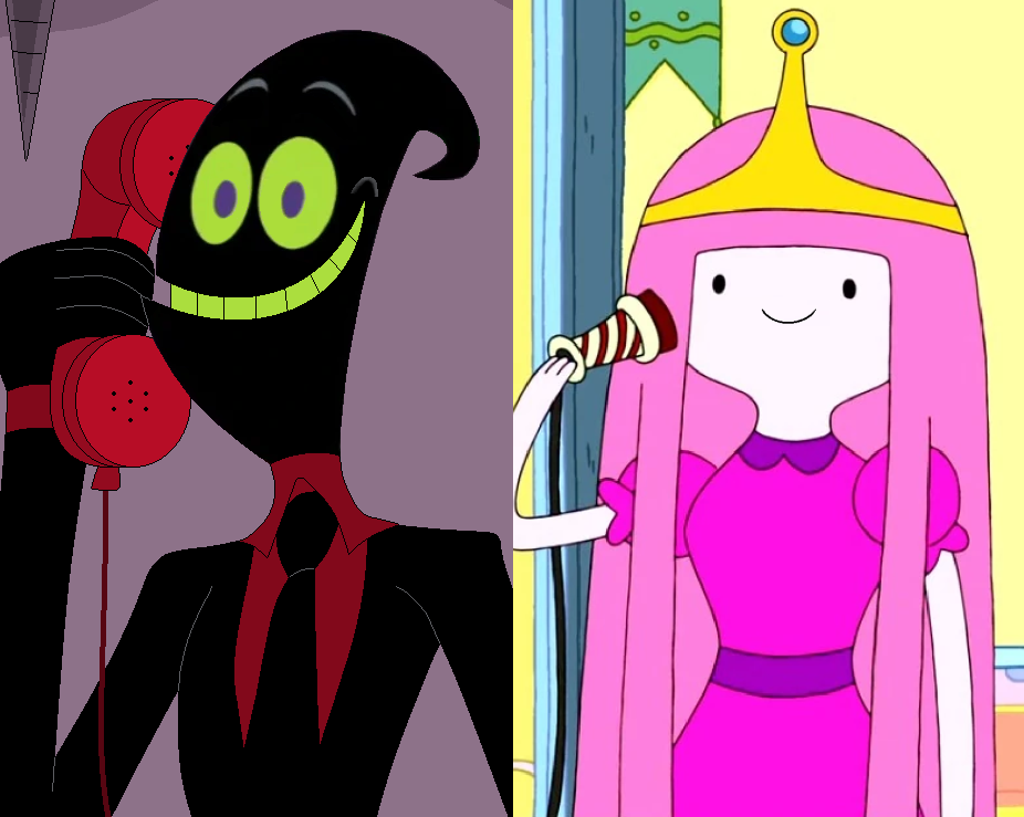 Nergal call his wife Princess Bubblegum on the telephone Blank Meme Template