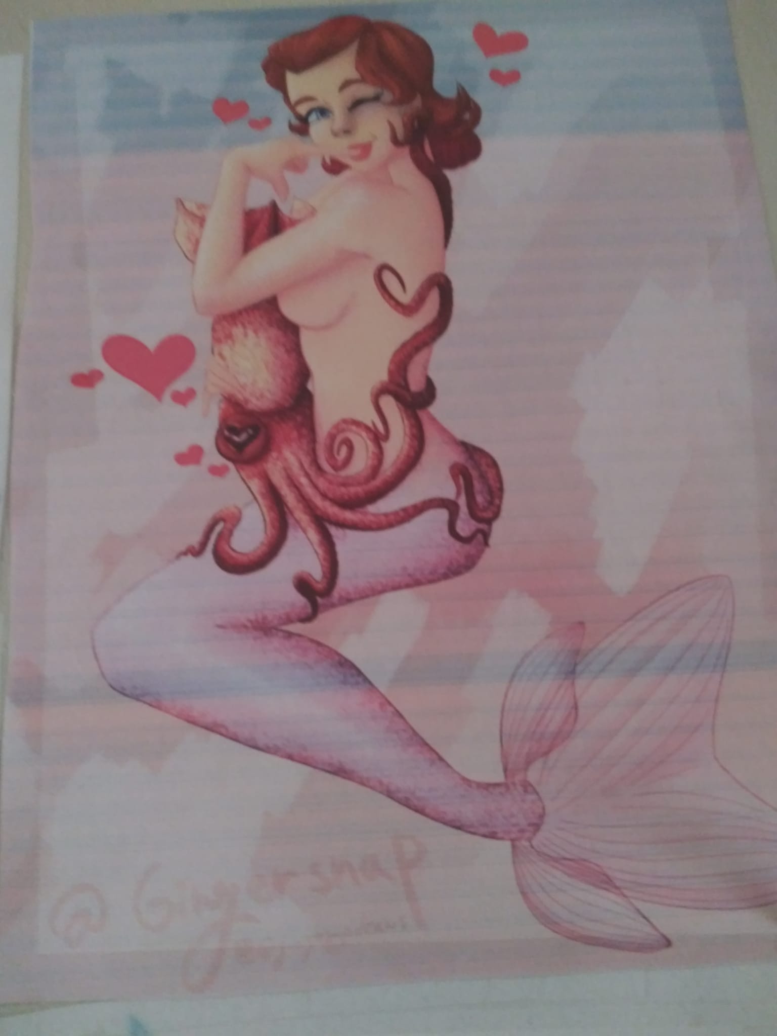 cute mermaid Blank Meme Template