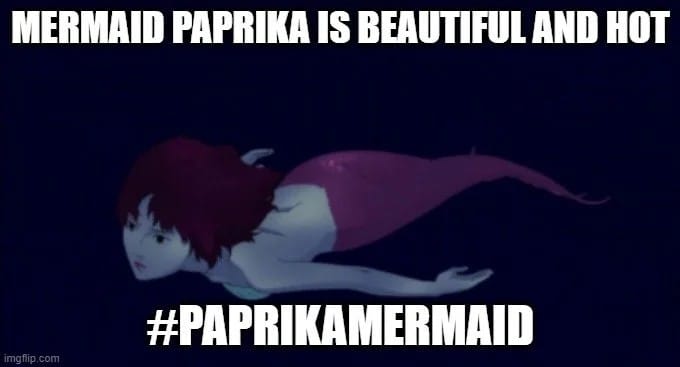 Mermaid Paprika Blank Meme Template