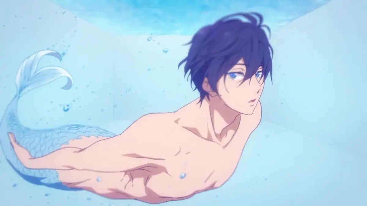 haru as a merman Blank Meme Template