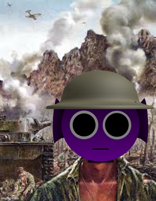 Thousand-Yard Sprunki | image tagged in thousand yard stare | made w/ Imgflip meme maker