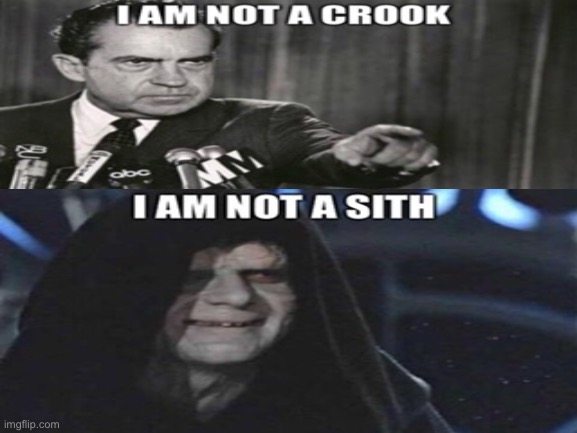 Fun Fact: U.S. President Richard Nixon was one of the inspirations for Emperor Palpatine from Star Wars :) | image tagged in richard nixon,emperor palpatine,star wars emperor,star wars | made w/ Imgflip meme maker