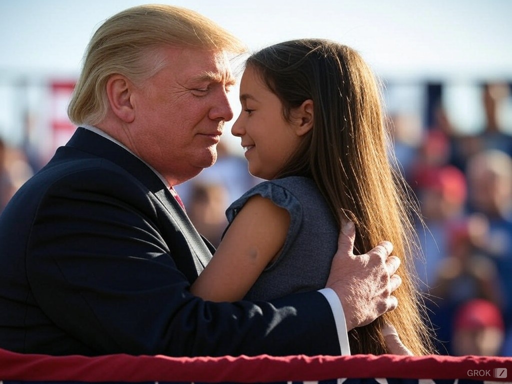 Donald Trump little girl JPP Blank Meme Template